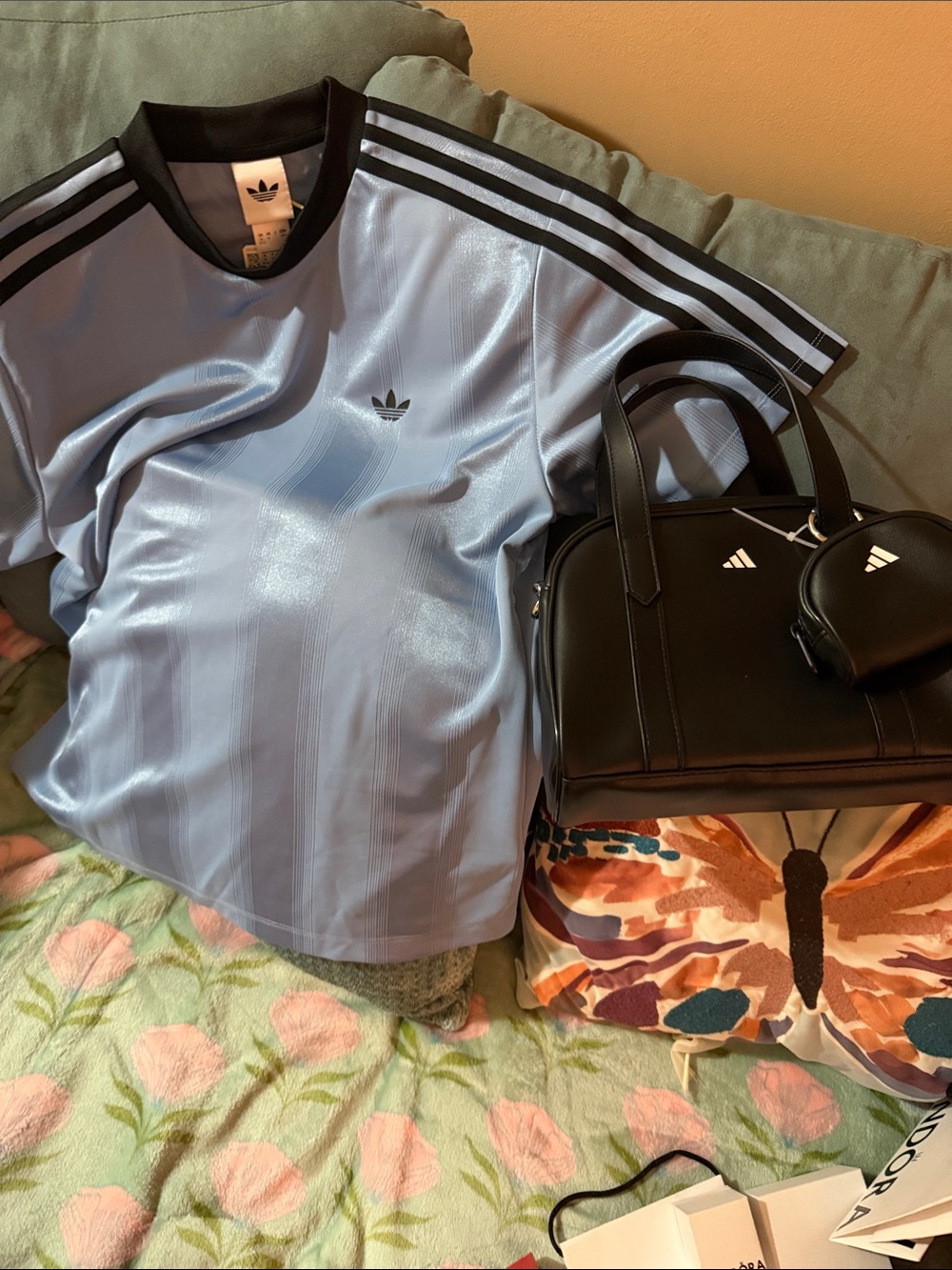ADIDAS jersey and purse